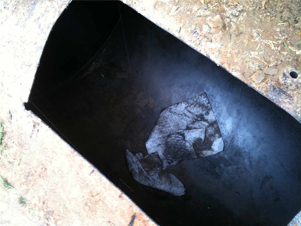 OIl tank cleaned of all residual oil. OIl tank cleaned of all residual oil.