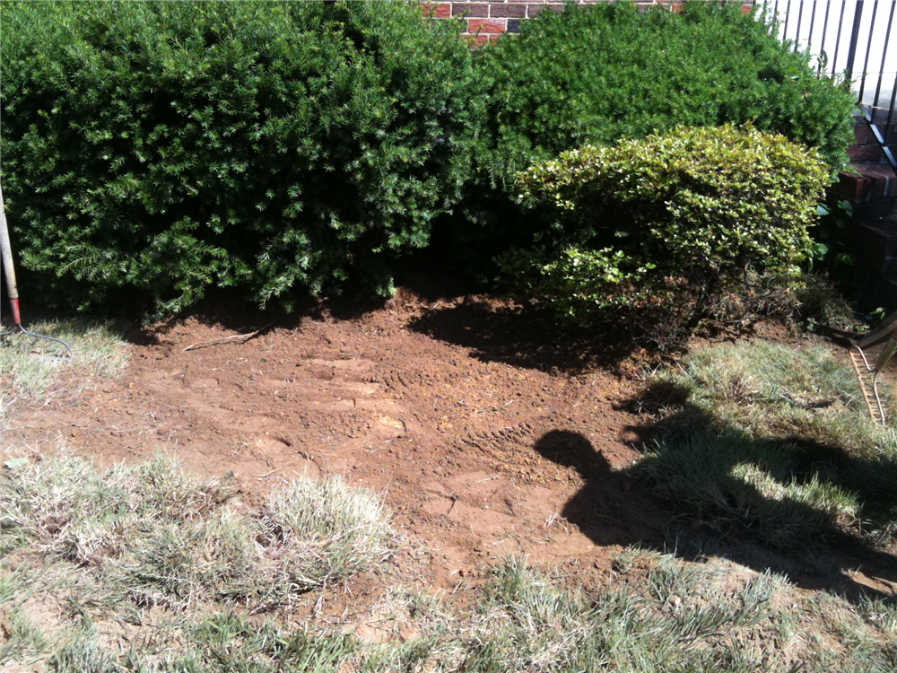 Tank location after backfill. Property owner only needs to add grass seed and water.