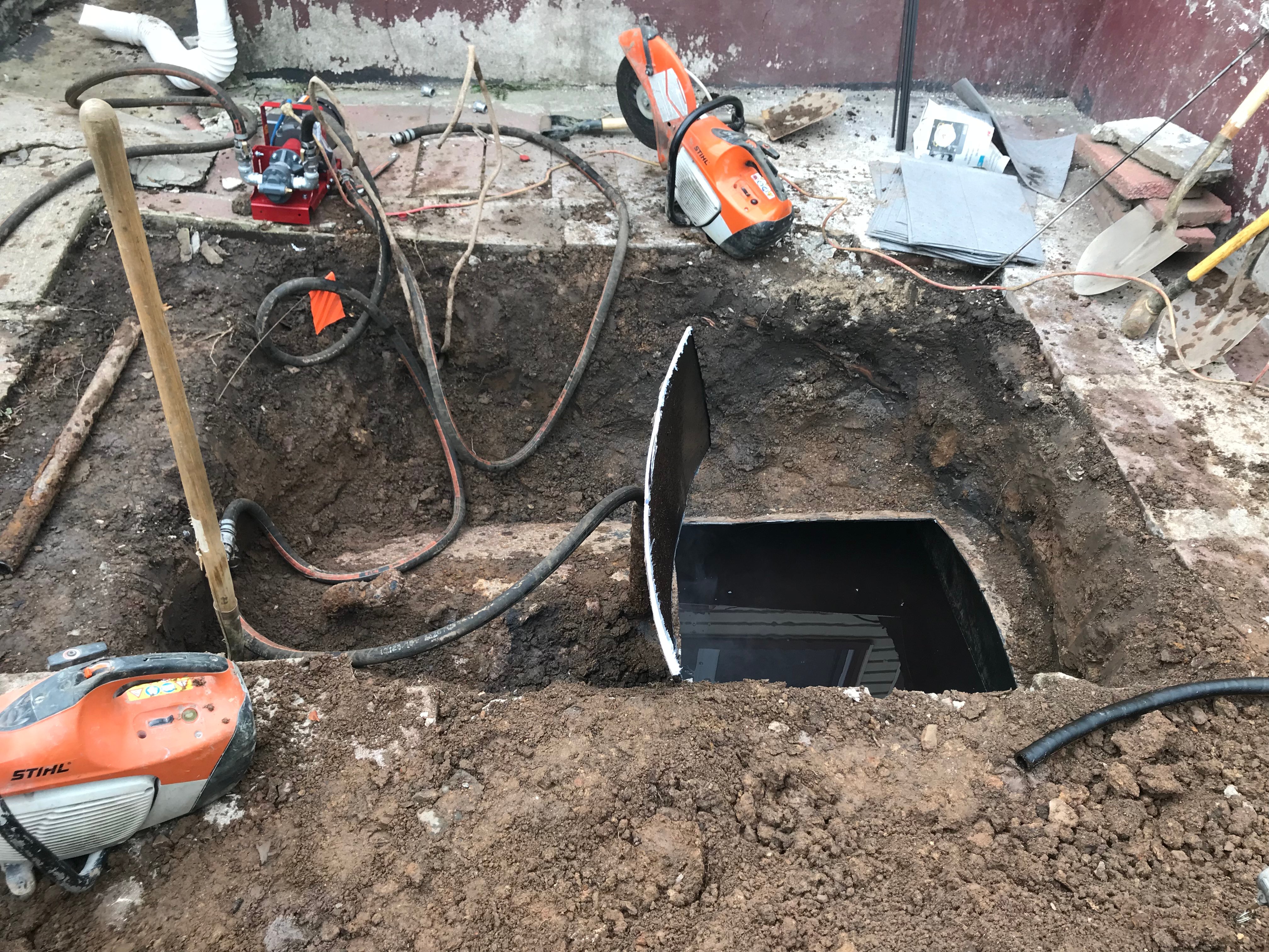  tank under a floor