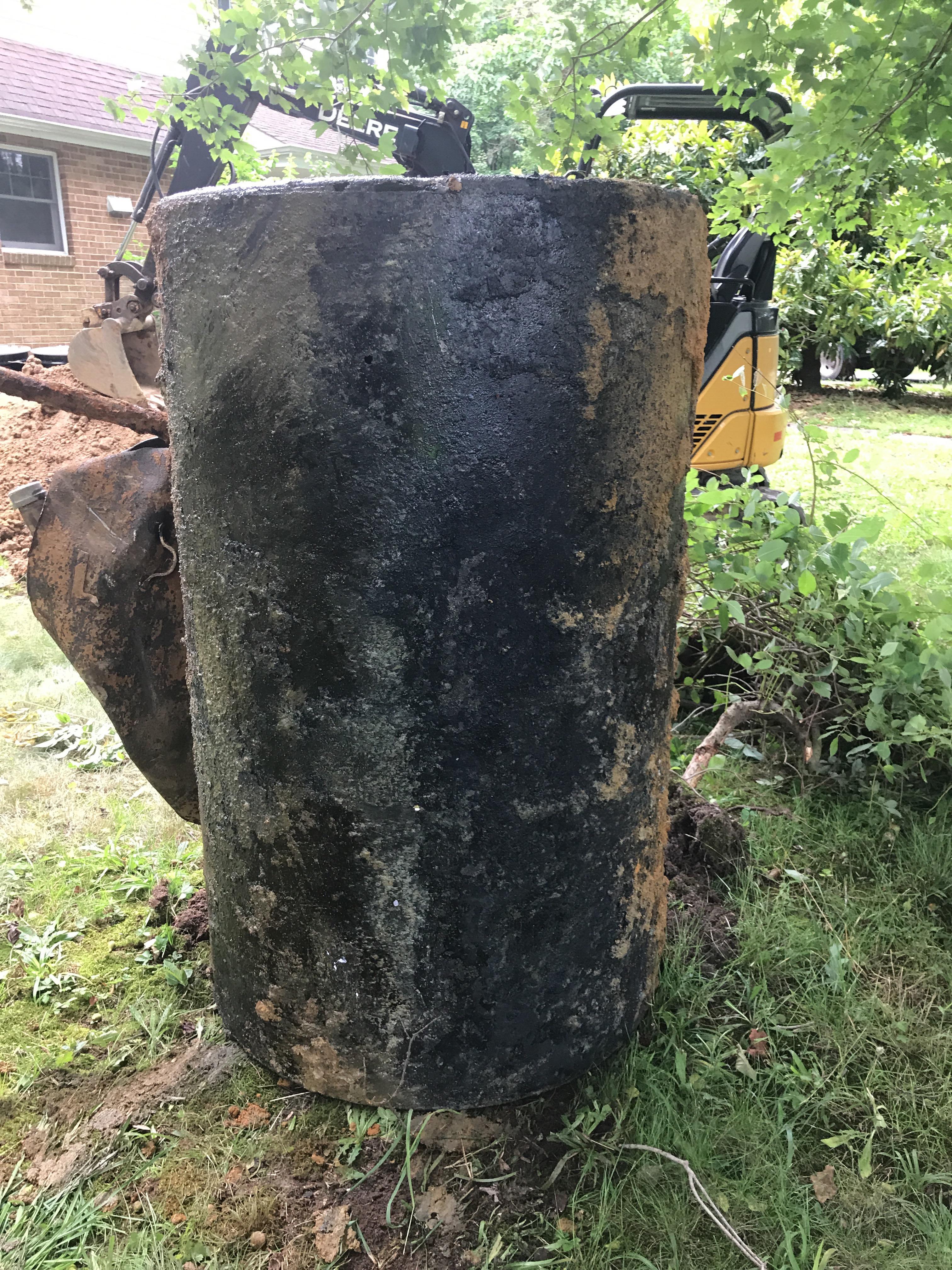 residential oil tank leak