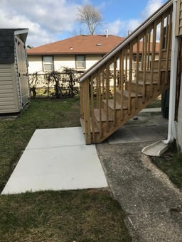 Oil Tank Under Stairs or deck