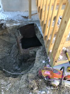 oil tank under house