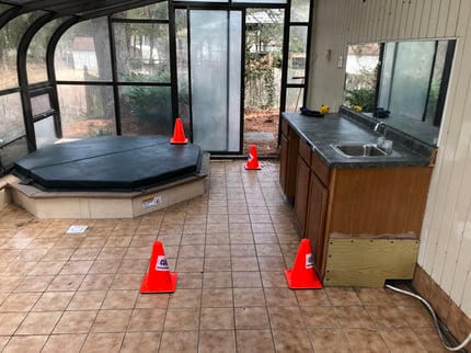 Tank under a room found with gpr