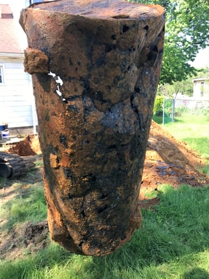 Underground Oil Tank with holes