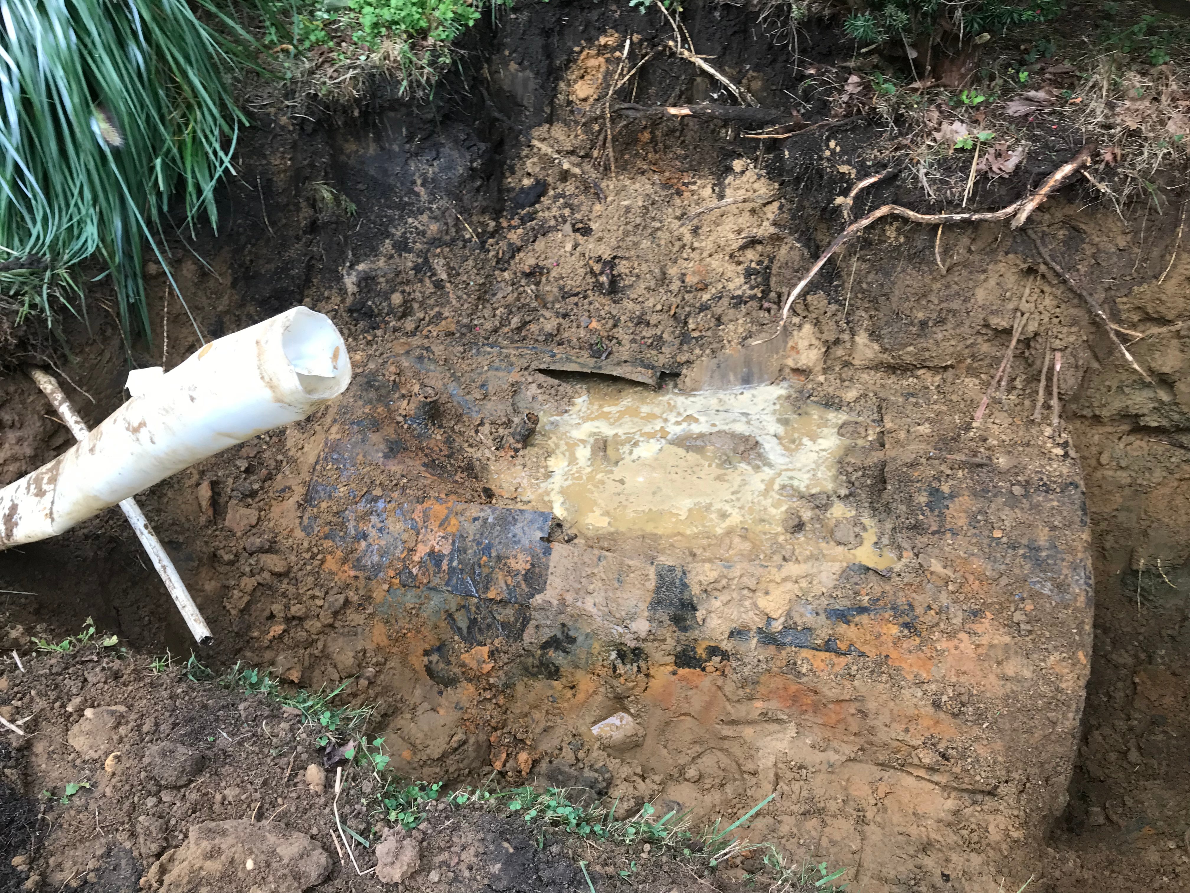 tank previously abandoned in place