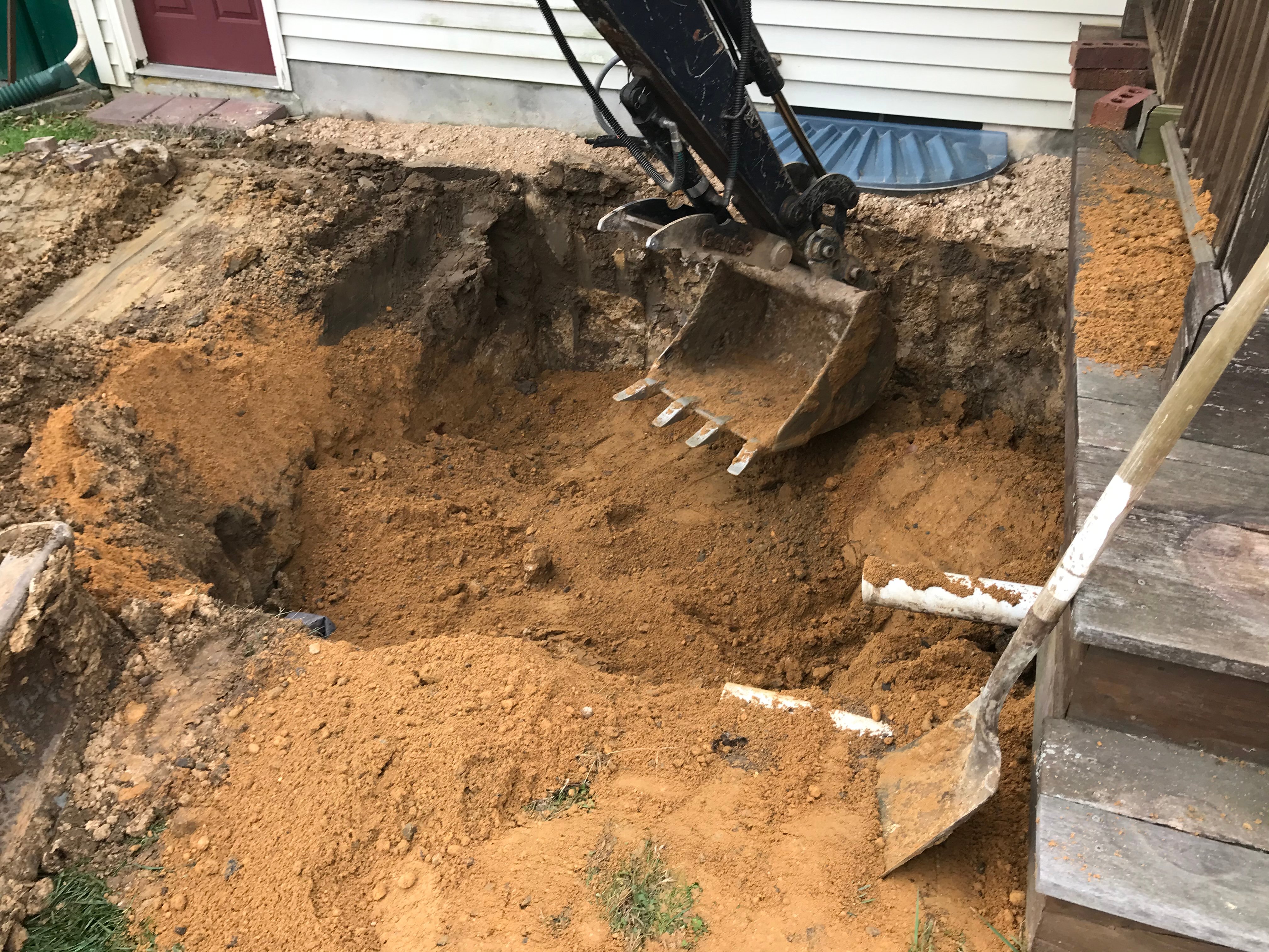 backfilling an oil tank