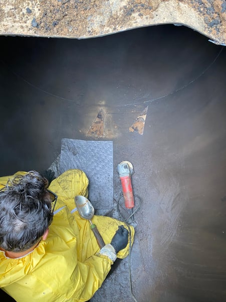 emoval of Oil Tank Filled in Place (previously)