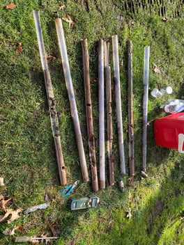 If you find a buried oil tank, can you test the tank at the same time?
