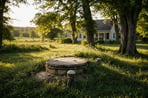 Septic Tank Structure in Rural Setting