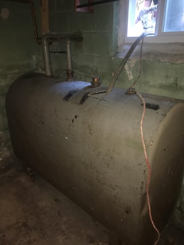 Basement tank removal