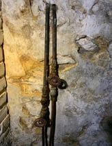 Copper Lines in Basement Leading to underground oil tank