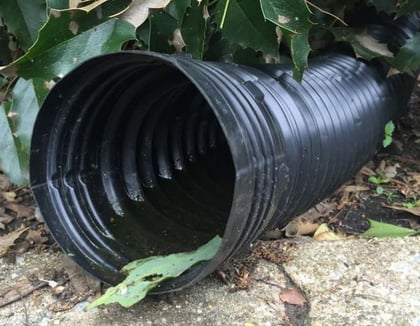 Corrugated downspout