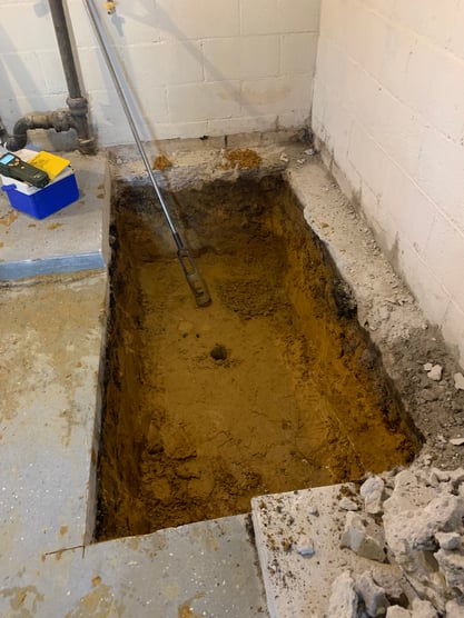 basement oil tank leak remediation. 