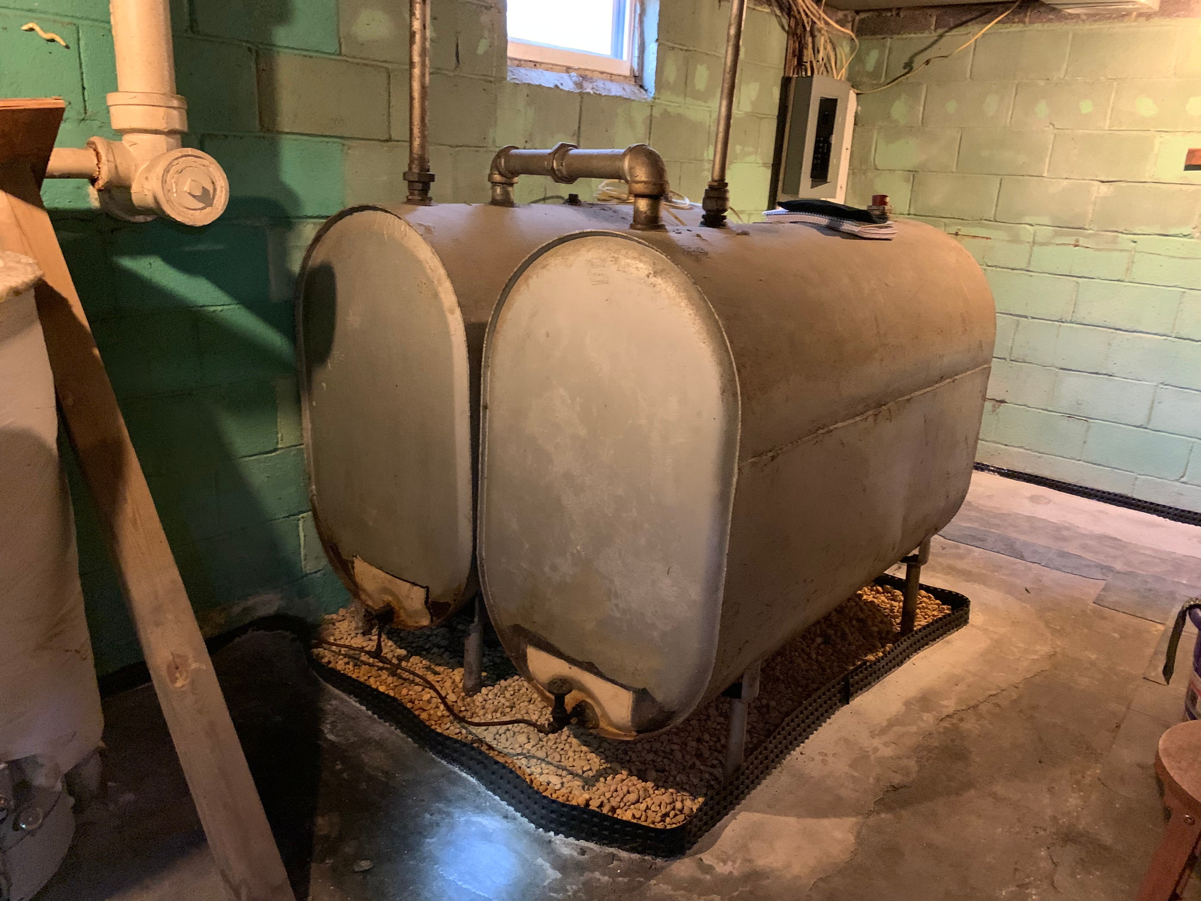 Aboveground heating oil tank removal
