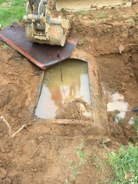 removal of abandoned tank
