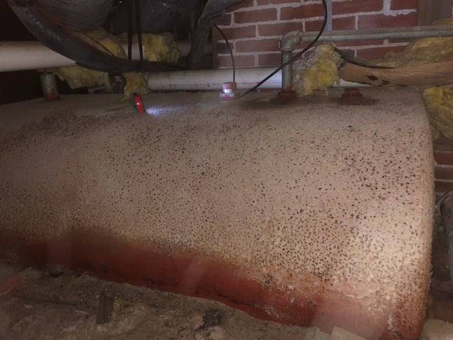 crawlspace oil tank removal