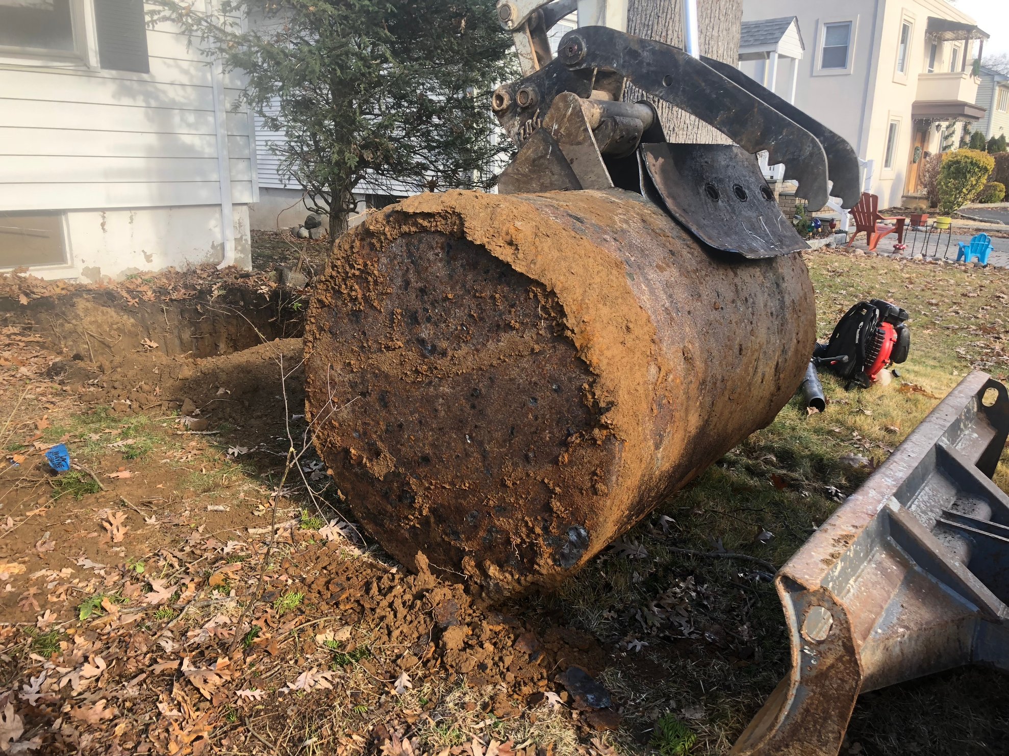 heating Oil tank leak