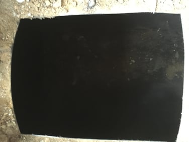 cleaned oil tank under concrete