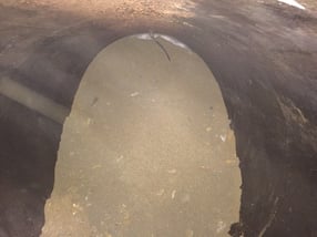abandoning a tank with sand