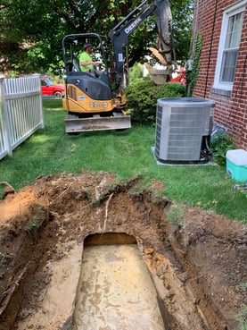 removing filled in place oil tank