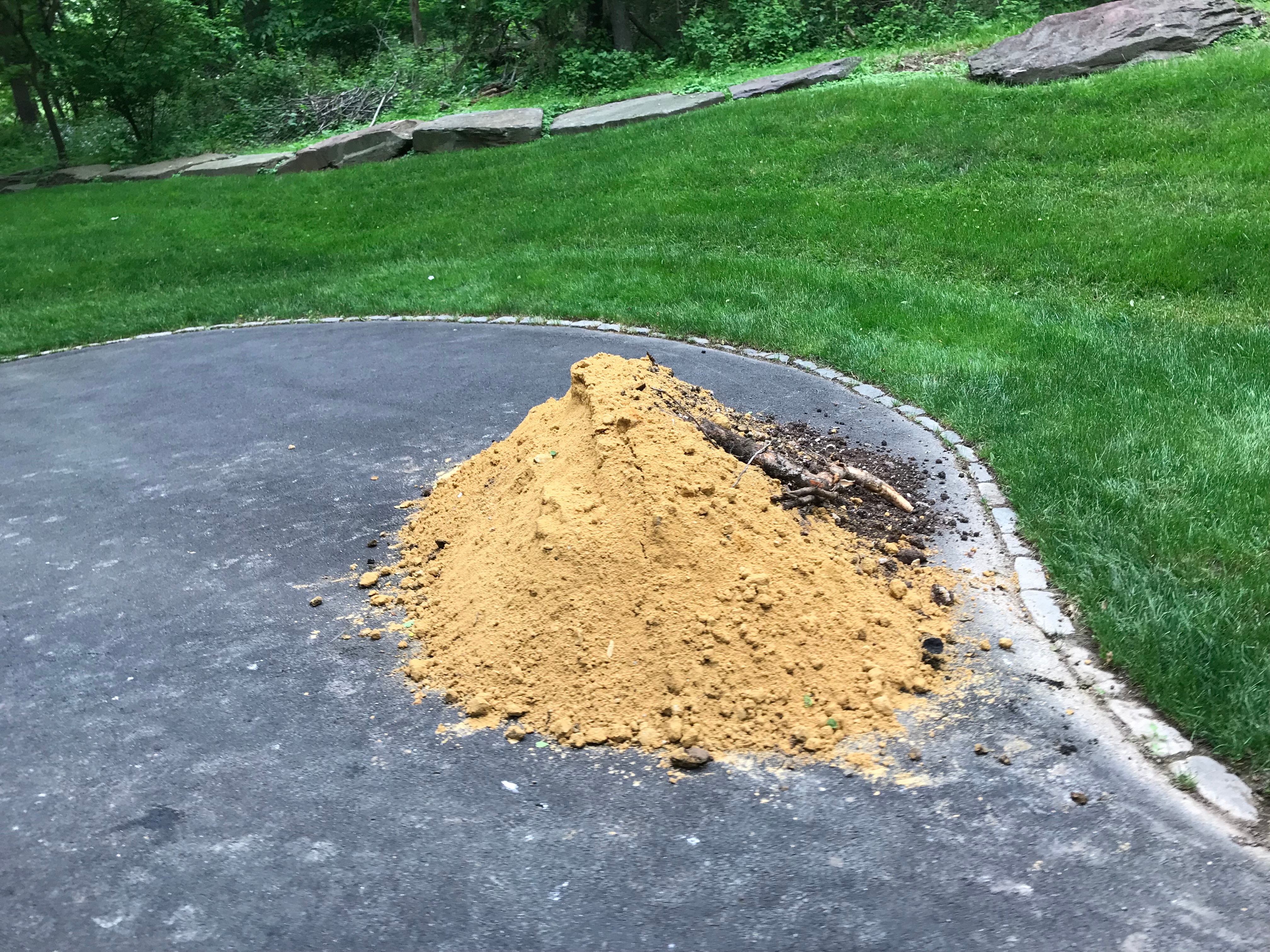 oil tank filling in place