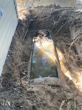 tank previously abandoned in place