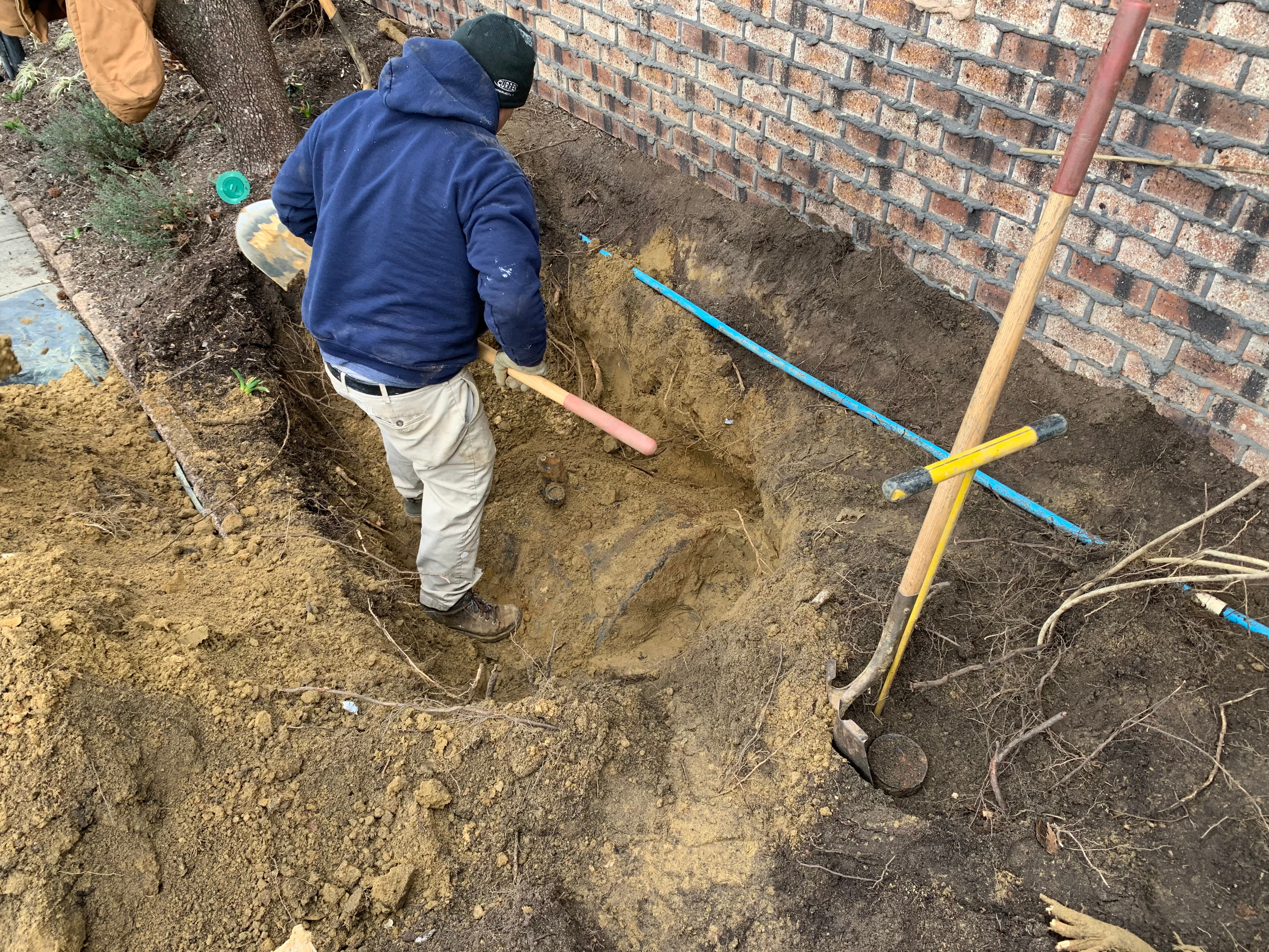 removal of previously filled in place oil tank