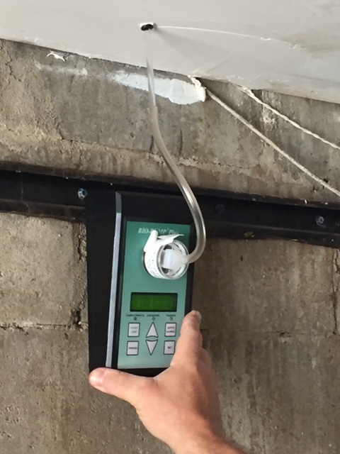 Mold Testing Inside a Wall