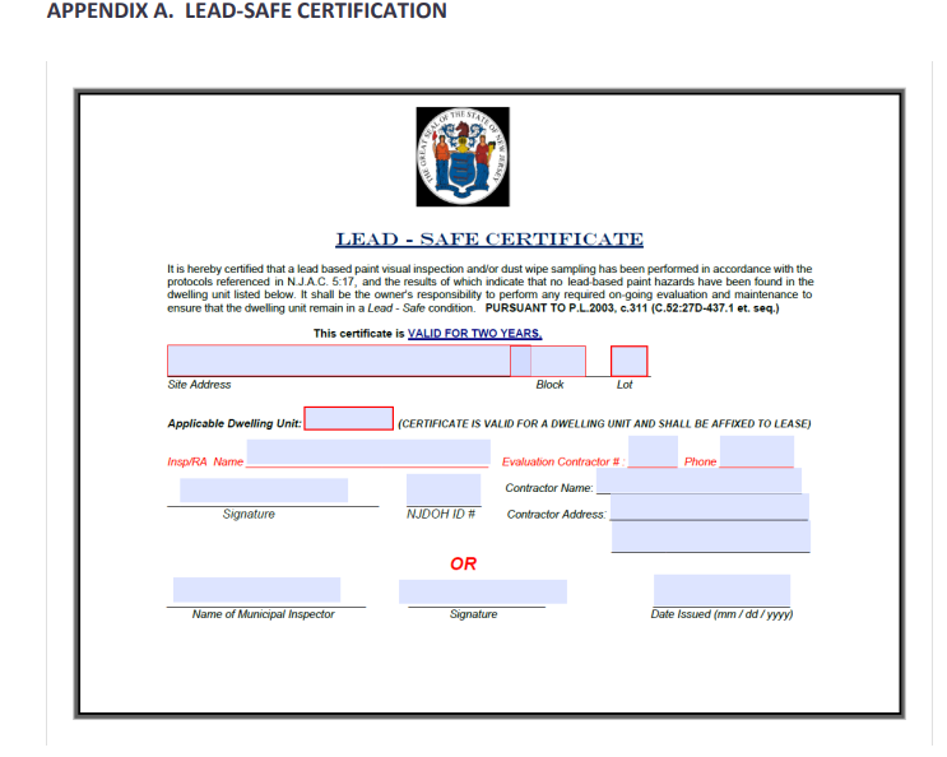 New Jersey Lead Safe Certificate-2