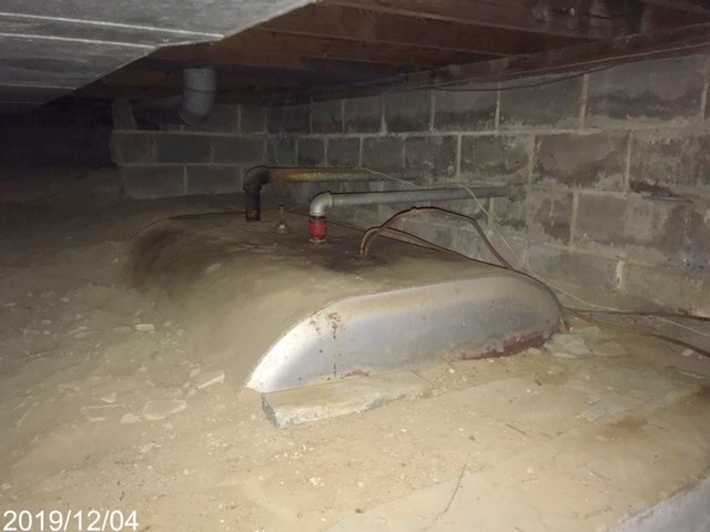 Oil Tank leak crawlspace