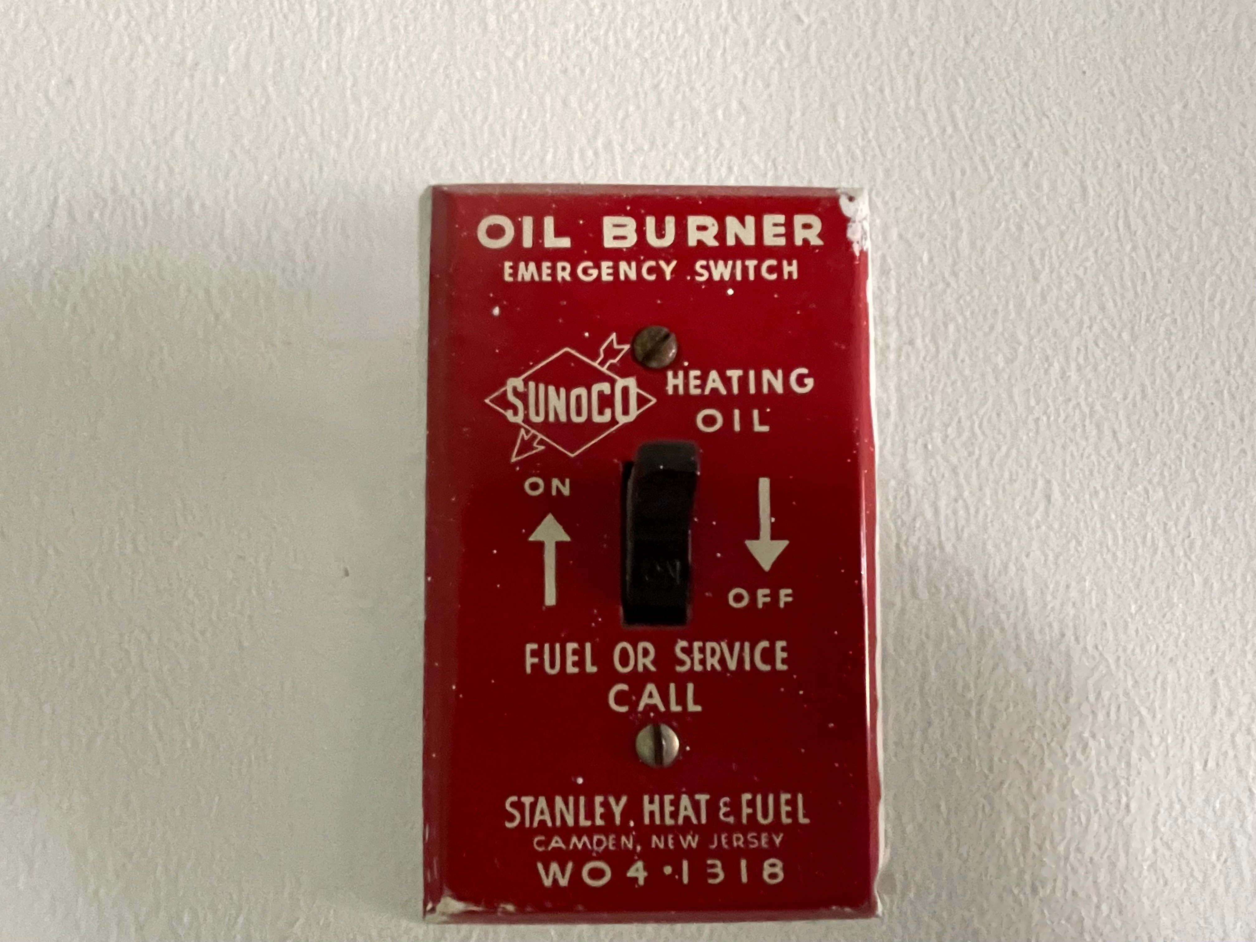 Oil Burner Emergency Switch