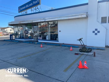 tank sweeps using GPR