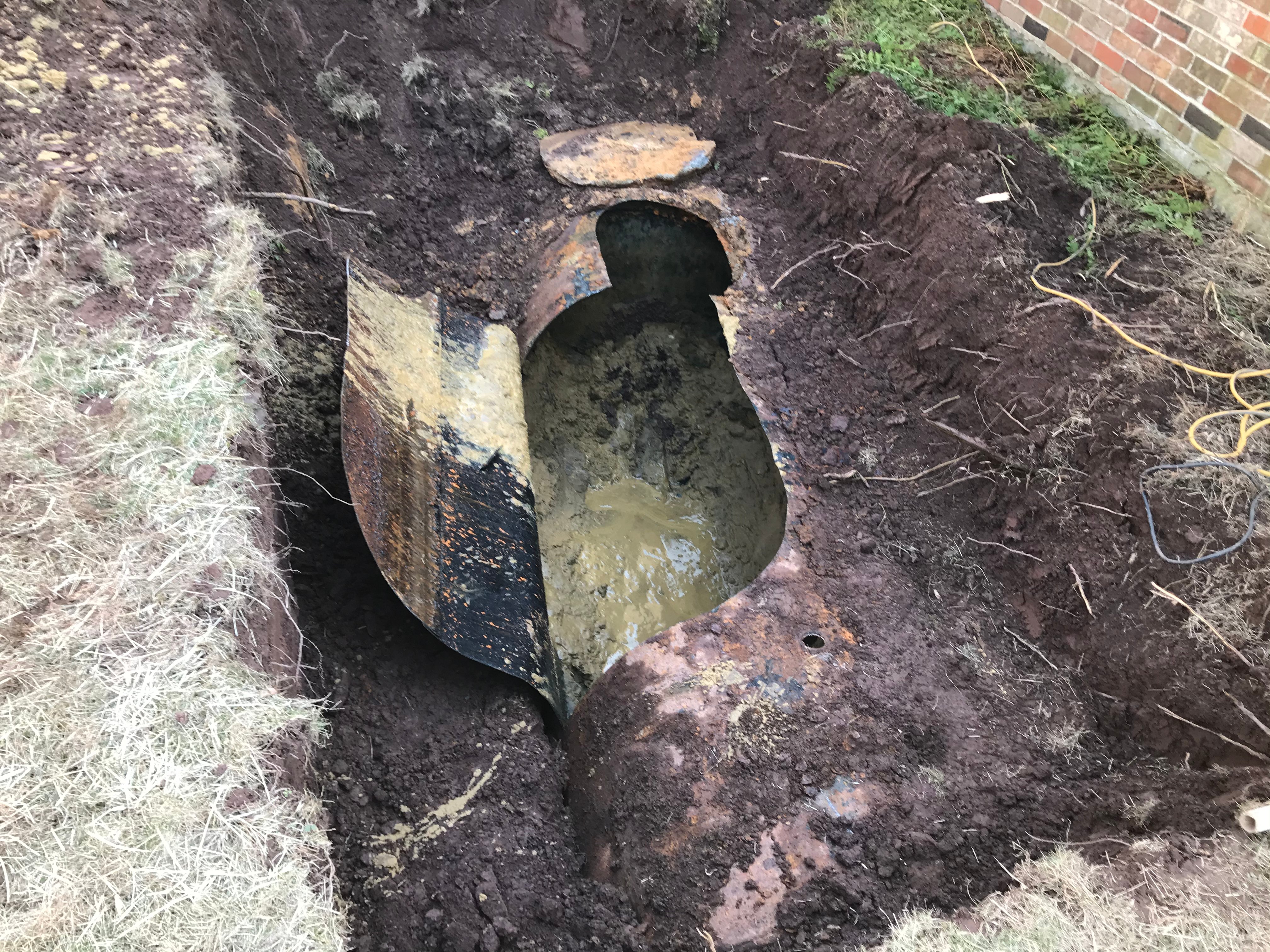 sand filled oil tank delaware