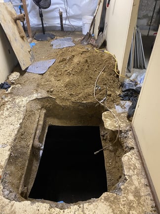 tank under addition to be closed in place