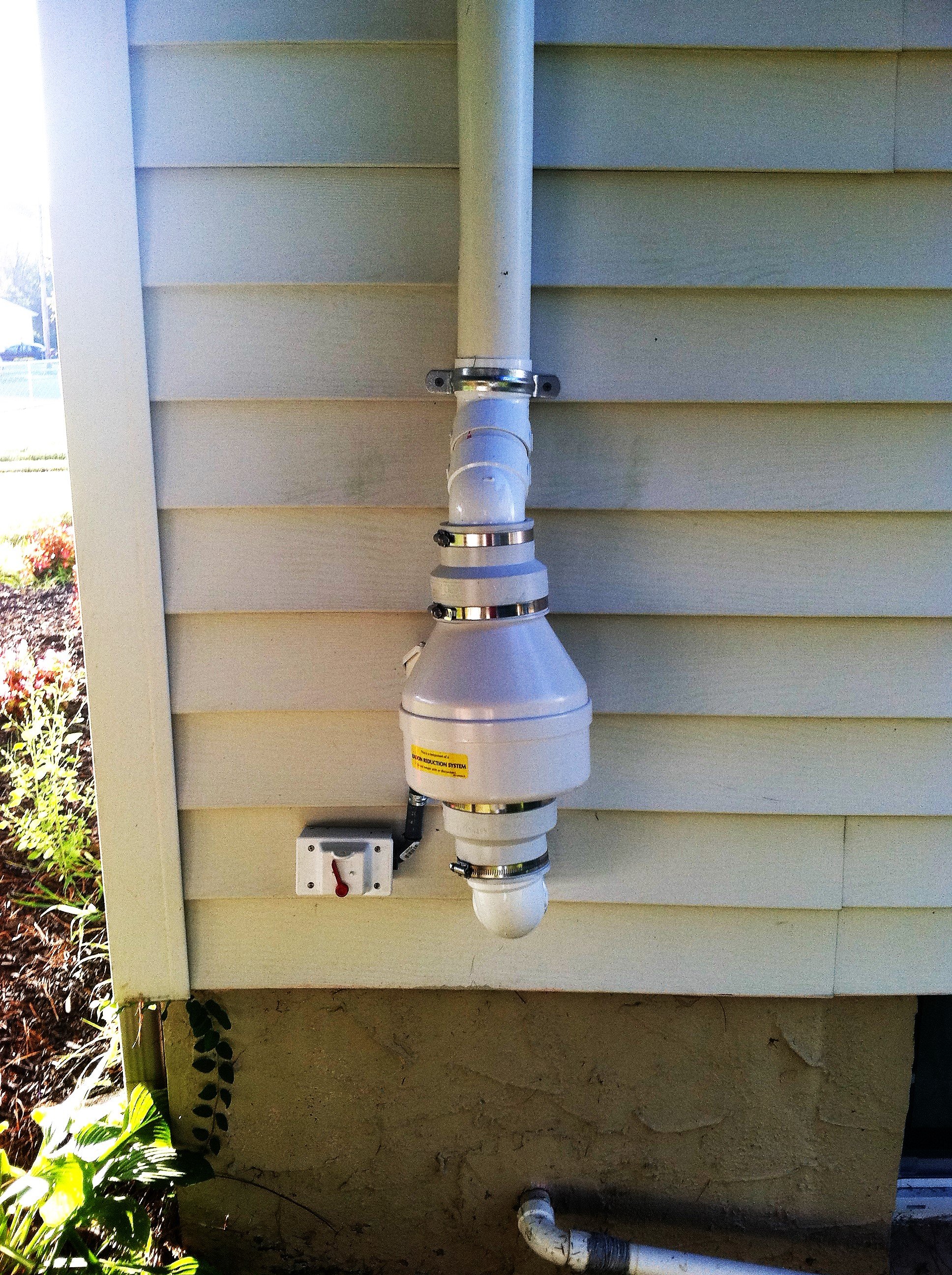 Radon Fan outside