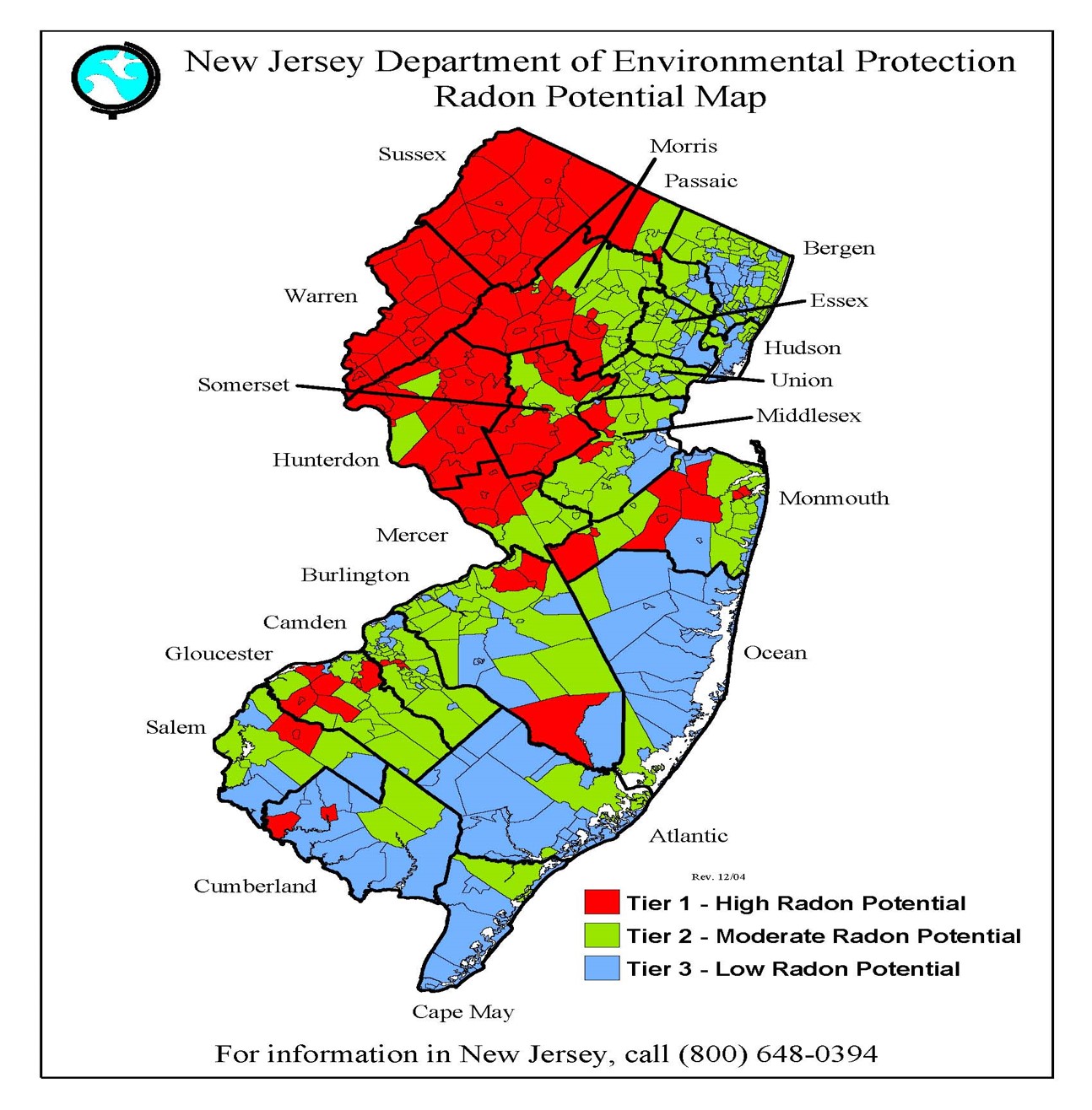 Radon map of New Jersey