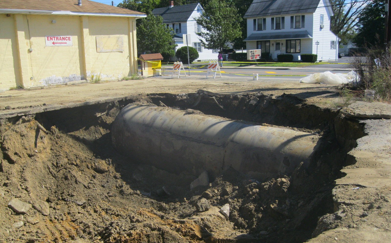 What a buried tank looks like