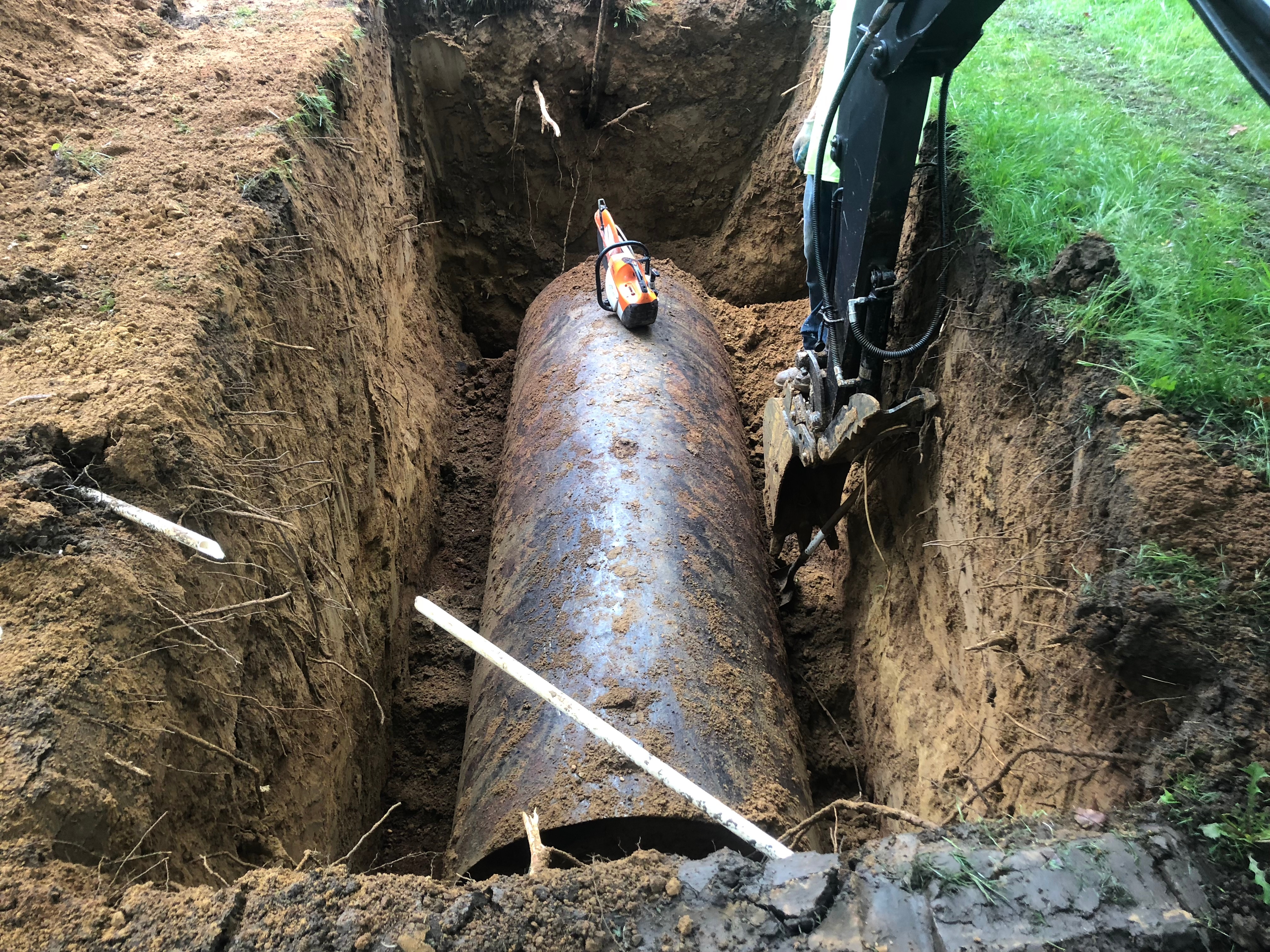 buried oil tank