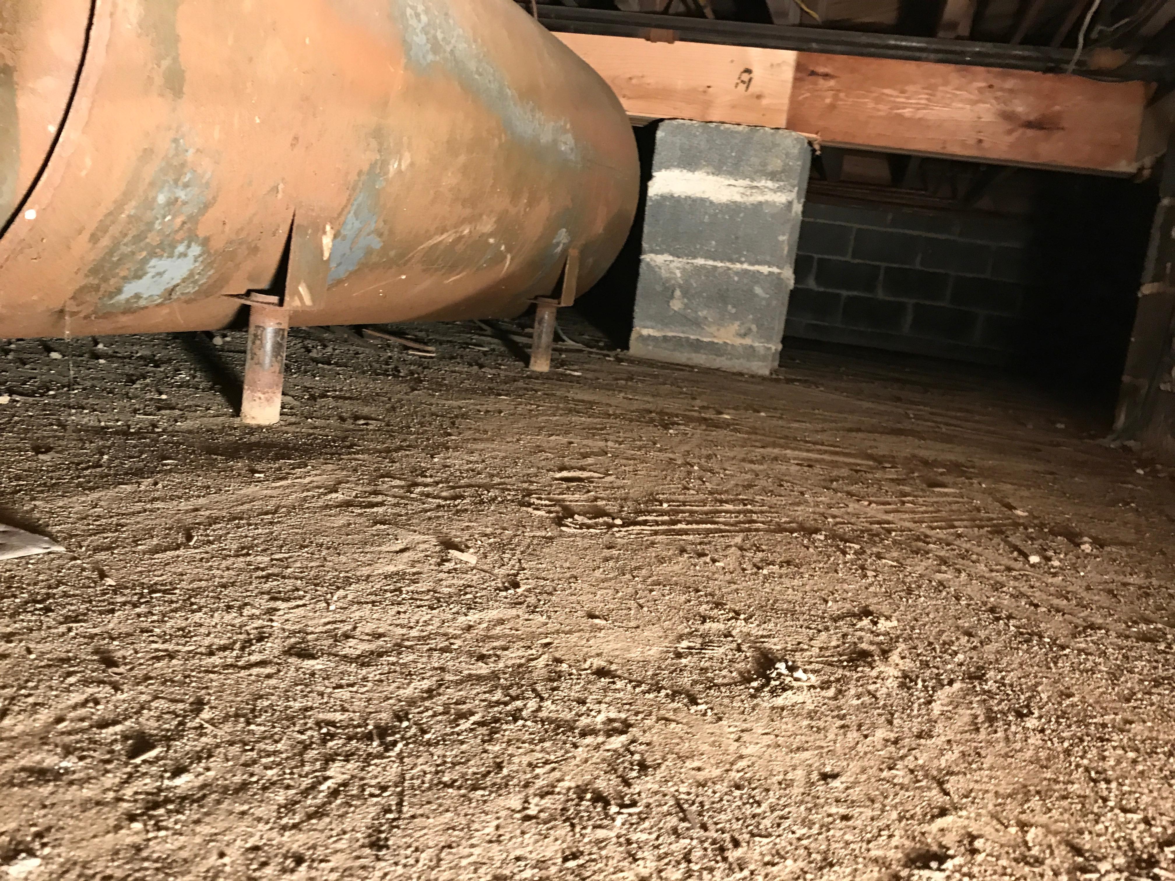 crawlspace heating oil AST