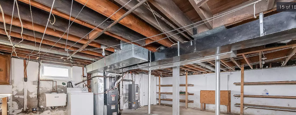 mold on basement ceiling