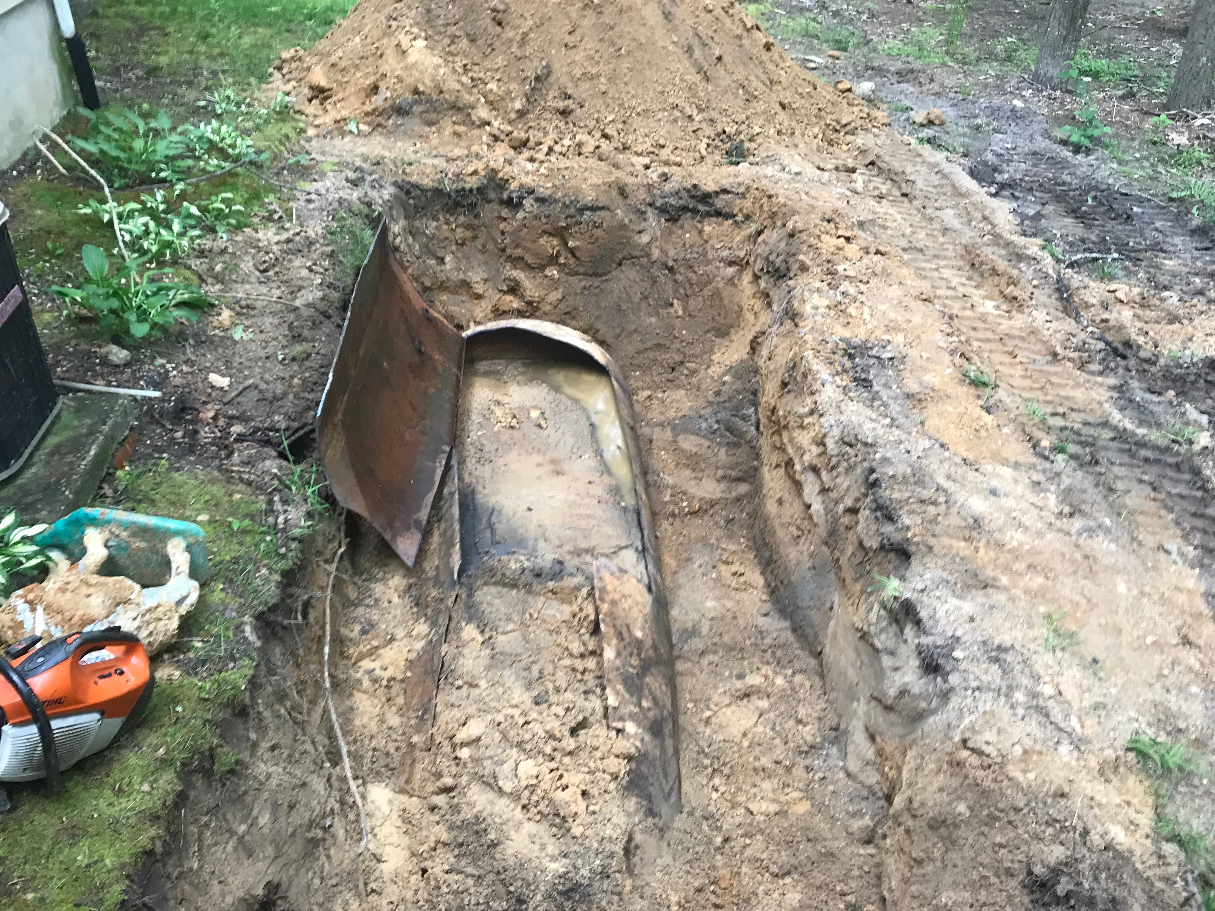 tank filled with sand