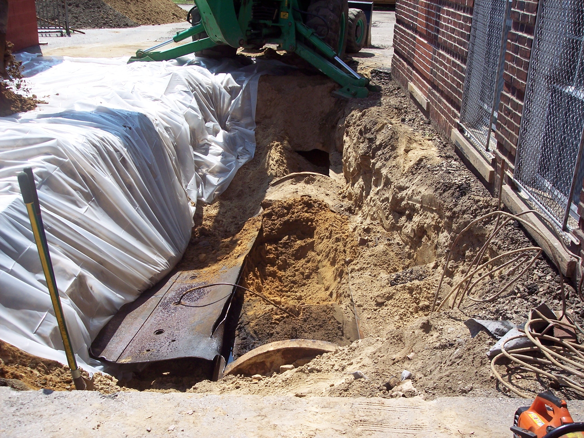 NJ Oil tank filled with sand