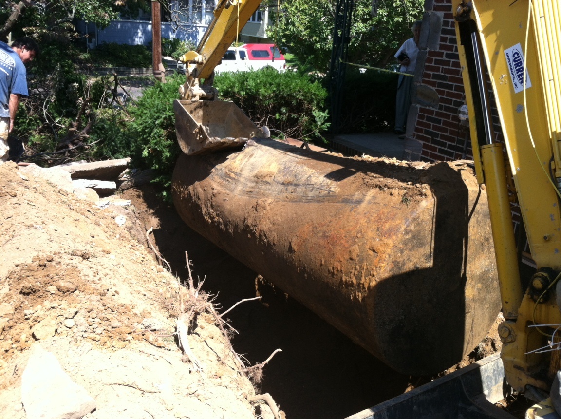 Oil tank removal